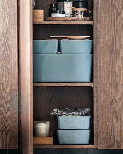IKEA KUGGIS Storage box with lid, turquoise | IKEA Paper & media boxes | IKEA Storage boxes & baskets | IKEA Small storage & organisers | Eachdaykart