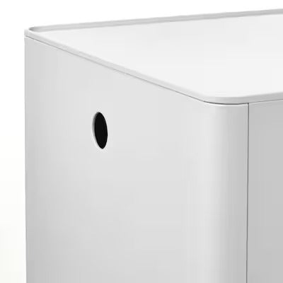 IKEA KUGGIS Storage box with lid, white | IKEA Paper & media boxes | IKEA Storage boxes & baskets | IKEA Small storage & organisers | Eachdaykart