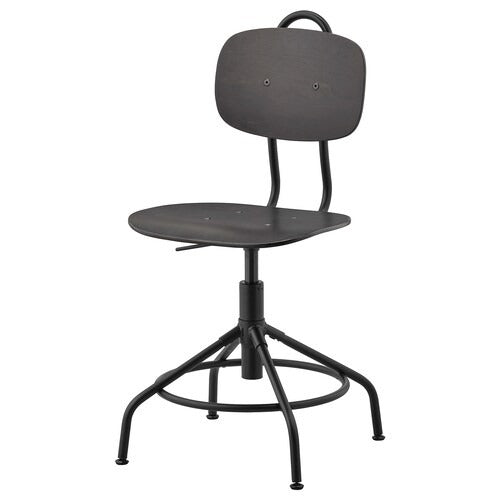 IKEA KULLABERG Swivel chair, black | IKEA Desk chairs for home | IKEA Desk chairs | Eachdaykart
