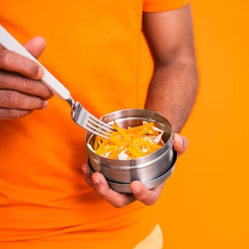 IKEA LATTUGGAD Snack container, set of 2, stainless steel | Food containers | Storage & organisation | Eachdaykart