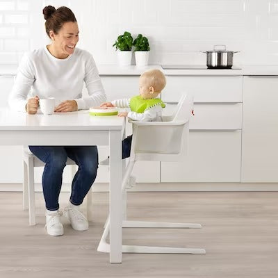 IKEA LANGUR Junior-/Hochstuhl mit Tablett, weiß | IKEA Junior-Esszimmerstühle | IKEA Kinderstühle | Eachdaykart