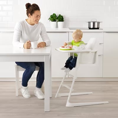 IKEA LANGUR Junior-/Hochstuhl mit Tablett, weiß | IKEA Junior-Esszimmerstühle | IKEA Kinderstühle | Eachdaykart