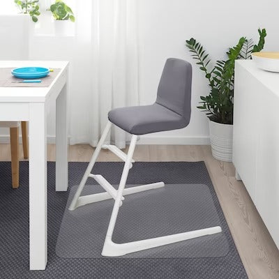 IKEA LANGUR Padded seat cover for junior chair, grey | IKEA Junior dining chairs | IKEA Children's chairs | Eachdaykart