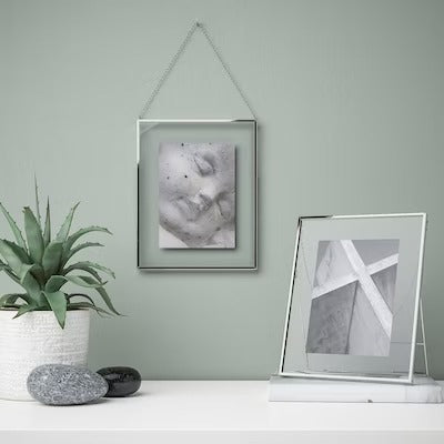 IKEA LERBODA Frame, silver-colour | IKEA Picture & photo frames | IKEA Frames & pictures | Eachdaykart