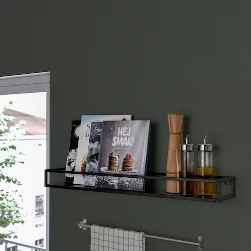IKEA LINDASEN Display shelf, anthracite | IKEA Picture ledges | IKEA Frames & pictures | Eachdaykart