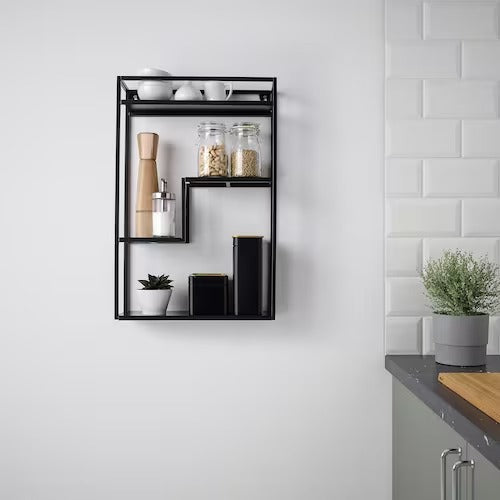 IKEA LINDASEN Display shelf, anthracite | IKEA Picture ledges | IKEA Frames & pictures | Eachdaykart