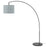 IKEA LOKNAS / SKAFTET Floor lamp, arched, blue silver-colour/black | IKEA Floor Lamps | Eachdaykart