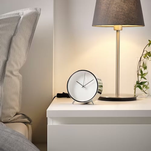 IKEA MALLHOPPA Alarm clock, low-voltage/silver-colour | IKEA Alarm clocks | Eachdaykart