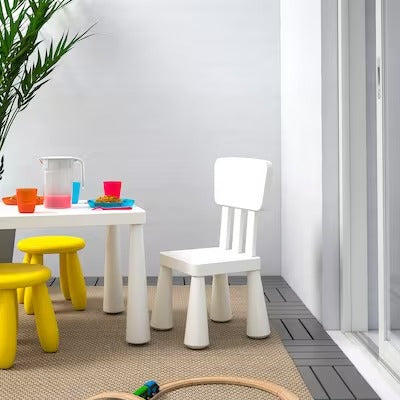 IKEA MAMMUT Children's chair, in/outdoor/white | IKEA Small chairs | IKEA Children's chairs | Eachdaykart