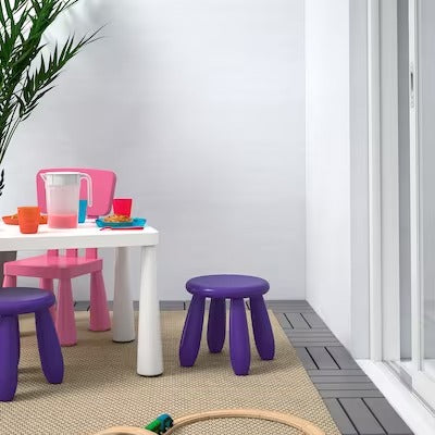 IKEA MAMMUT Children's stool, in/outdoor/dark lilac | IKEA Small chairs | IKEA Children's chairs | Eachdaykart