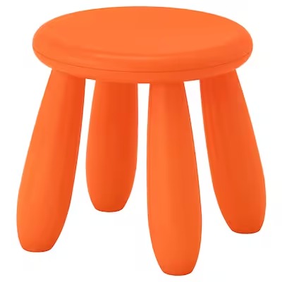 IKEA MAMMUT Children's stool, in/outdoor/orange | IKEA Small chairs | IKEA Children's chairs | Eachdaykart