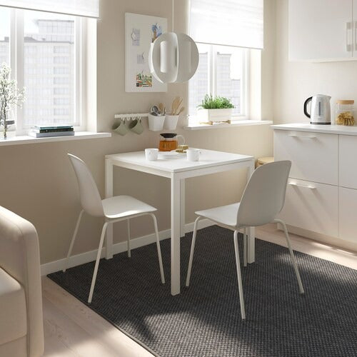 IKEA MELLTORP / LIDAS Table and 2 chairs, white white/white white |  IKEA Dining sets up to 2 chairs | IKEA Dining sets | Eachdaykart