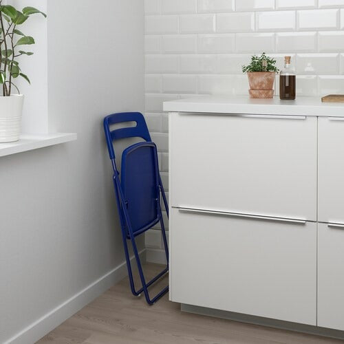 IKEA MELLTORP / NISSE Table and 2 folding chairs, white/dark blue-lilac |  IKEA Dining sets up to 2 chairs | IKEA Dining sets | Eachdaykart