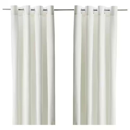 IKEA Merete Room darkening curtains 1 pair white
