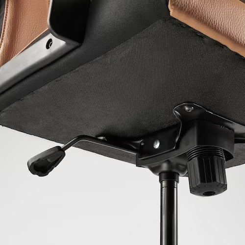 IKEA MILLBERGET Swivel chair, Murum golden-brown | IKEA Desk chairs for home | IKEA Desk chairs | Eachdaykart