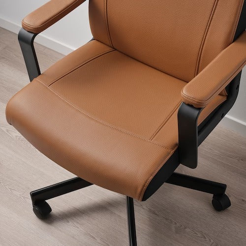IKEA MILLBERGET Swivel chair, Murum golden-brown | IKEA Desk chairs for home | IKEA Desk chairs | Eachdaykart