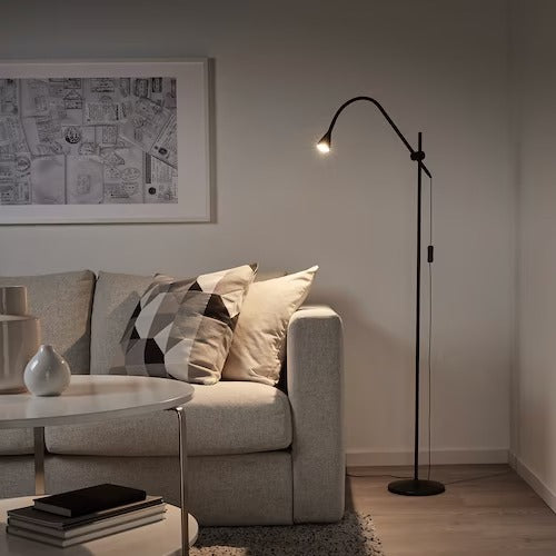 IKEA NAVLINGE LED floor/read lamp, black | IKEA Floor Lamps | Eachdaykart