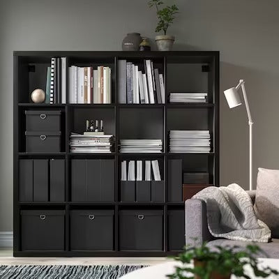 IKEA NIMM Storage box with lid, black | IKEA Paper & media boxes | IKEA Storage boxes & baskets | IKEA Small storage & organisers | Eachdaykart