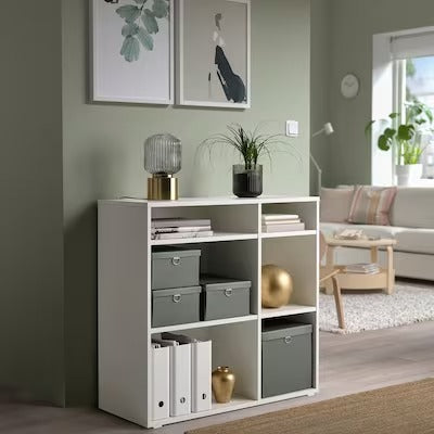 IKEA NIMM Storage box with lid, grey-green | IKEA Paper & media boxes | IKEA Storage boxes & baskets | IKEA Small storage & organisers | Eachdaykart