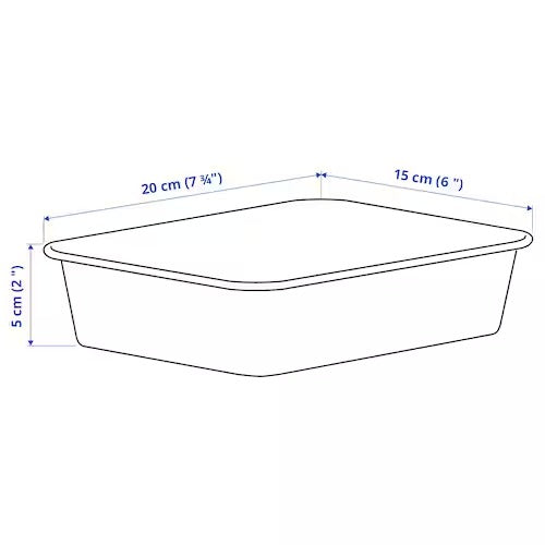 IKEA NOJIG Organiser, plastic/beige | IKEA Paper & media boxes | IKEA Storage boxes & baskets | IKEA Small storage & organisers | Eachdaykart