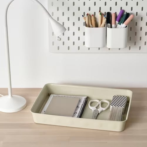 IKEA NOJIG Organiser, plastic/beige | IKEA Paper & media boxes | IKEA Storage boxes & baskets | IKEA Small storage & organisers | Eachdaykart