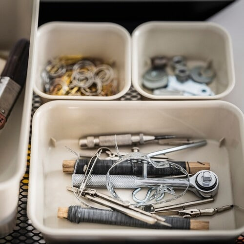 IKEA NOJIG Organiser, plastic/beige | IKEA Paper & media boxes | IKEA Storage boxes & baskets | IKEA Small storage & organisers | Eachdaykart