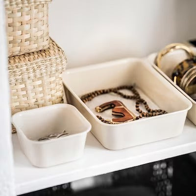 IKEA NOJIG Organiser, plastic/beige | IKEA Paper & media boxes | IKEA Storage boxes & baskets | IKEA Small storage & organisers | Eachdaykart