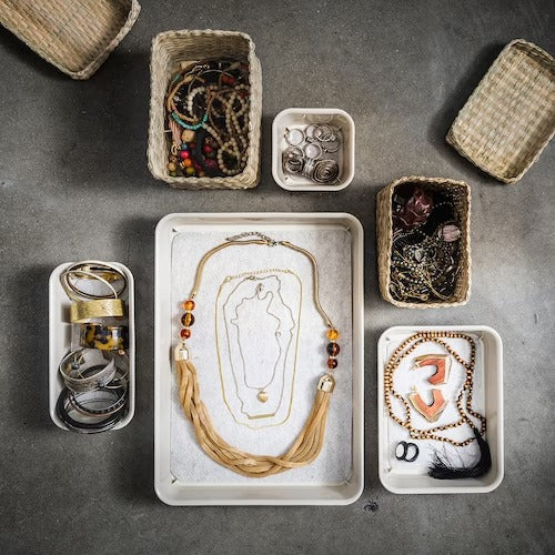 IKEA NOJIG Organiser, plastic/beige | IKEA Paper & media boxes | IKEA Storage boxes & baskets | IKEA Small storage & organisers | Eachdaykart