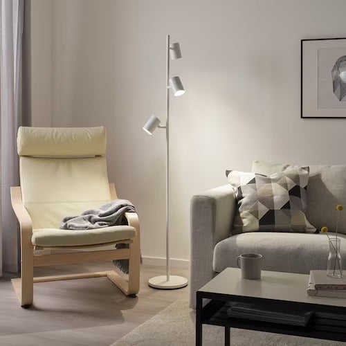 IKEA NYMANE Floor lamp with 3-spot, white | IKEA Floor Lamps | Eachdaykart
