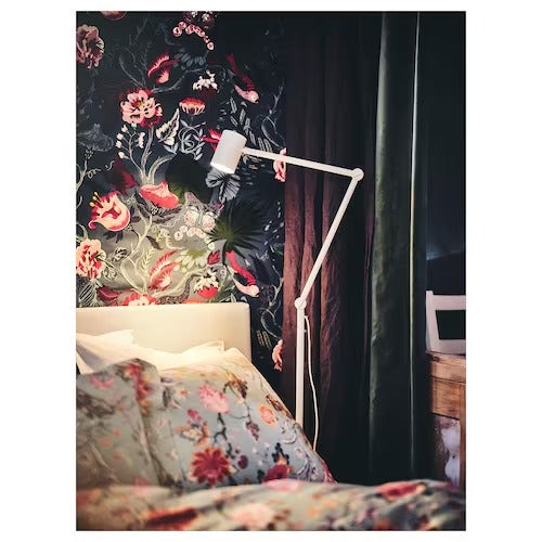 IKEA NYMANE Floor/reading lamp, white | IKEA Floor Lamps | Eachdaykart