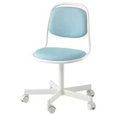 IKEA ORFJALL Children's desk chair, white/Vissle blue/green | IKEA Children's desk chairs | IKEA Children's chairs | Eachdaykart