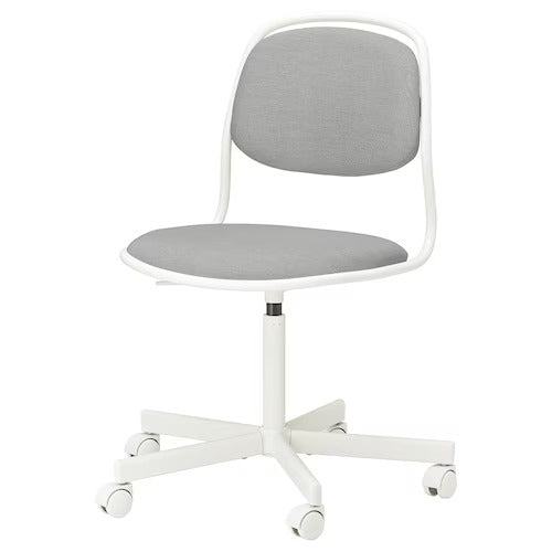 IKEA ORFJALL Swivel chair, white/Vissle light grey | IKEA Desk chairs for home | IKEA Desk chairs | Eachdaykart