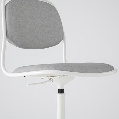 IKEA ORFJALL Swivel chair, white/Vissle light grey | IKEA Desk chairs for home | IKEA Desk chairs | Eachdaykart