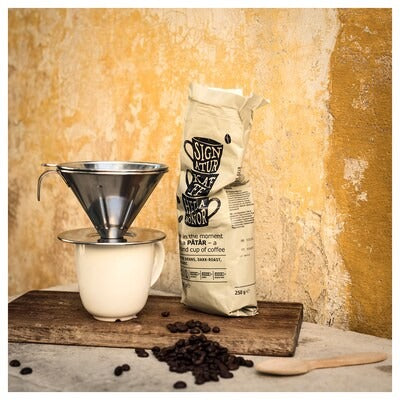 IKEA OVERST 3-piece metal filter coffee set, stainless steel | IKEA Coffee makers & accessories | IKEA Coffee & tea | Eachdaykart