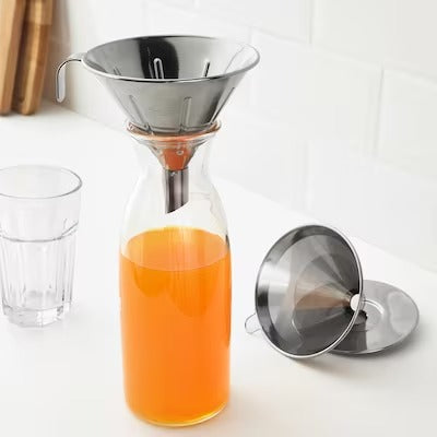 IKEA OVERST 3-piece metal filter coffee set, stainless steel | IKEA Coffee makers & accessories | IKEA Coffee & tea | Eachdaykart