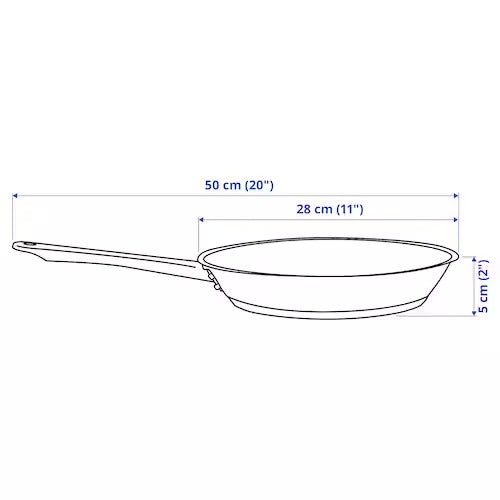 IKEA OUMBARLIG Frying pan, copper-colour | IKEA Frying Pans | IKEA Frying Pans & Woks | Eachdaykart