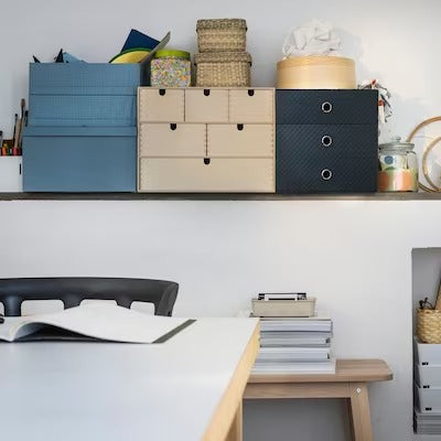 IKEA PALLRA Mini chest with 3 drawers, black | IKEA Paper & media boxes | IKEA Storage boxes & baskets | IKEA Small storage & organisers | Eachdaykart