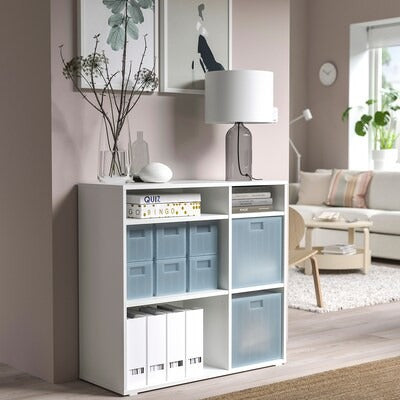 IKEA PANSARTAX Storage box with lid, transparent grey-blue | IKEA Secondary storage boxes | IKEA Storage boxes & baskets | IKEA Small storage & organisers | Eachdaykart