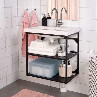 IKEA PANSARTAX Storage box with lid, transparent grey-blue | IKEA Secondary storage boxes | IKEA Storage boxes & baskets | IKEA Small storage & organisers | Eachdaykart