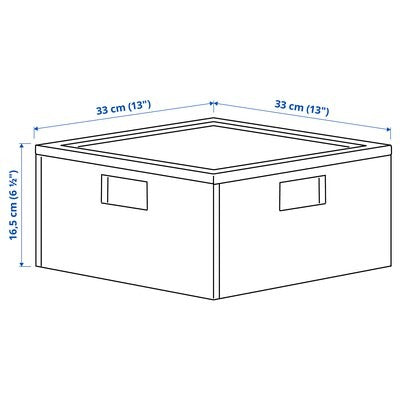 IKEA PANSARTAX Storage box with lid, transparent grey-blue | IKEA Secondary storage boxes | IKEA Storage boxes & baskets | IKEA Small storage & organisers | Eachdaykart