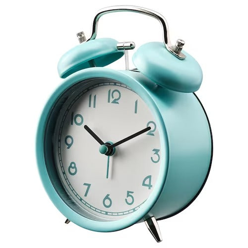 IKEA PLIRA Alarm clock, low-voltage/turquoise | IKEA Alarm clocks | Eachdaykart