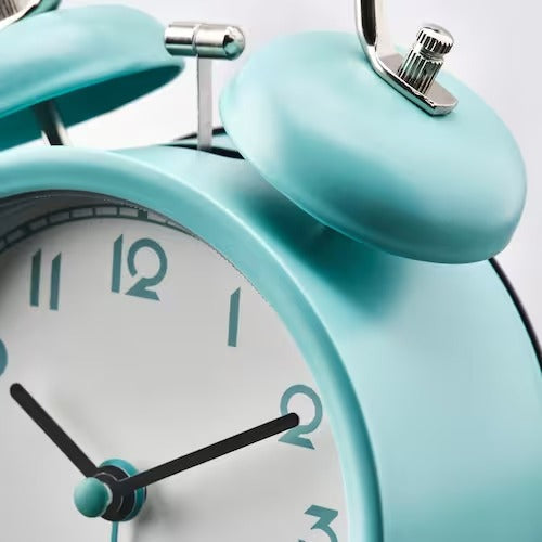 IKEA PLIRA Alarm clock, low-voltage/turquoise | IKEA Alarm clocks | Eachdaykart