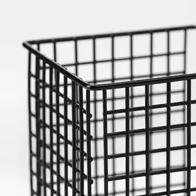 IKEA PLUGGLAND Wire basket, set of 2, black | IKEA Baskets | IKEA Storage boxes & baskets | IKEA Small storage & organisers | Eachdaykart