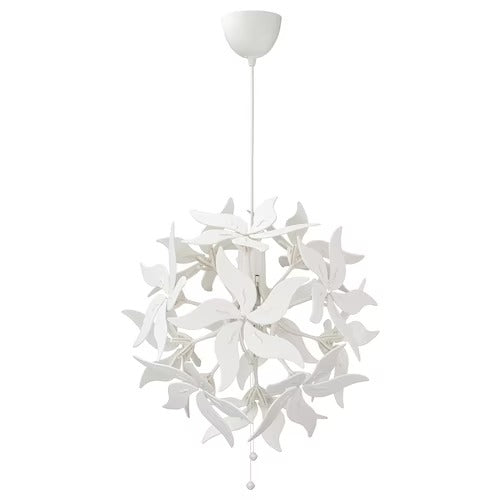 IKEA RAMSELE Pendant lamp, flower/white, 43 cm (17 ") | IKEA ceiling lights | Eachdaykart