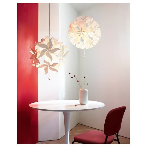 IKEA RAMSELE Pendant lamp, flower/white, 43 cm (17 ") | IKEA ceiling lights | Eachdaykart