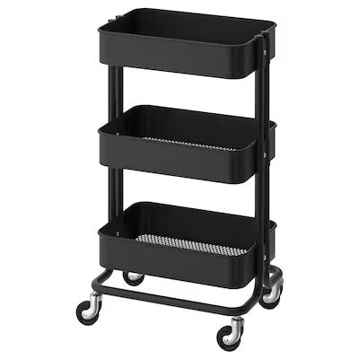 IKEA RASKOG Trolley, black | IKEA Kitchen islands & trolleys | IKEA Trolleys | Eachdaykart