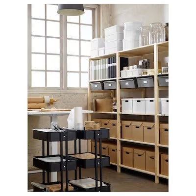 IKEA RASKOG Trolley, black | IKEA Kitchen islands & trolleys | IKEA Trolleys | Eachdaykart