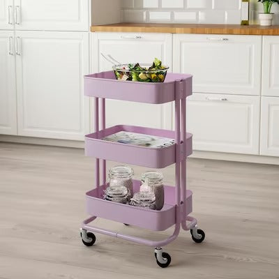 IKEA RASKOG Trolley, pink | IKEA Kitchen islands & trolleys | IKEA Trolleys | Eachdaykart
