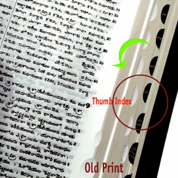 The Holy Bible Telugu Old Version (O.V) Bible with Zip – By BSI – Telugu Korean Print Bibles – Telugu Bibles