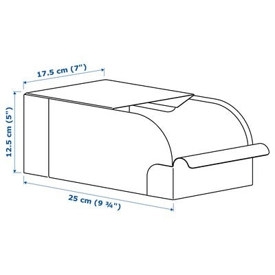 IKEA REJSA Box, grey-green/metal | IKEA Paper & media boxes | IKEA Storage boxes & baskets | IKEA Small storage & organisers | Eachdaykart